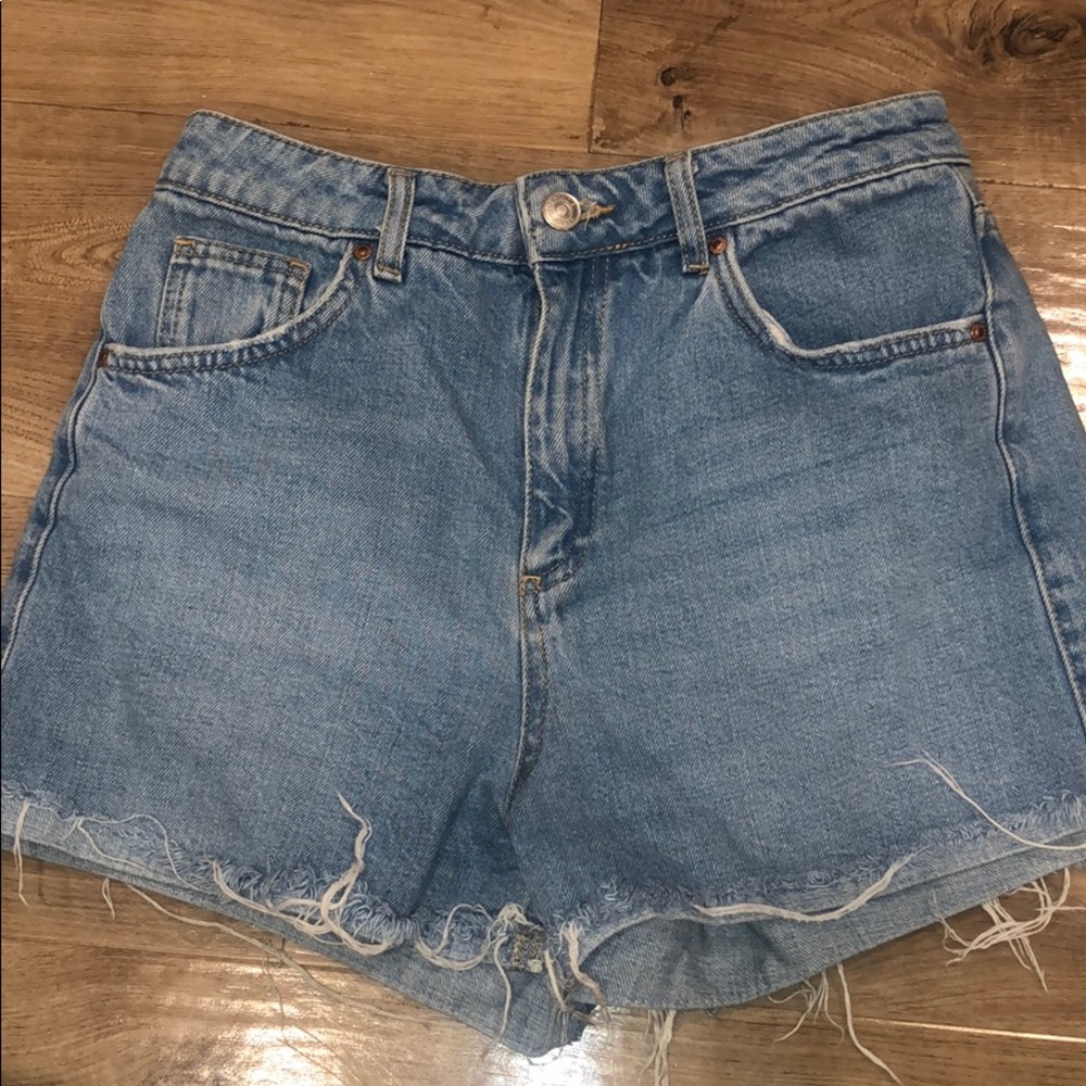 High wasted jean shorts